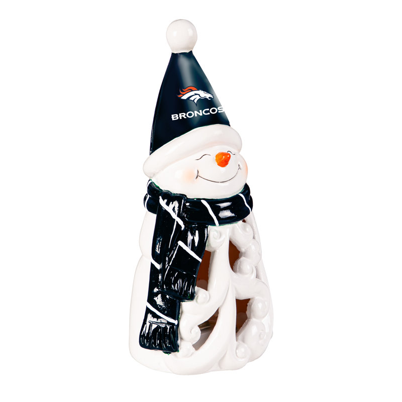 Statuette DEL bonhomme de neige Denver Broncos, 8 po