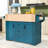 Rolling Expandable Kitchen Island with 2 Drop Leaf, Built-In Power Outlets and Storage Cabient-1520393168