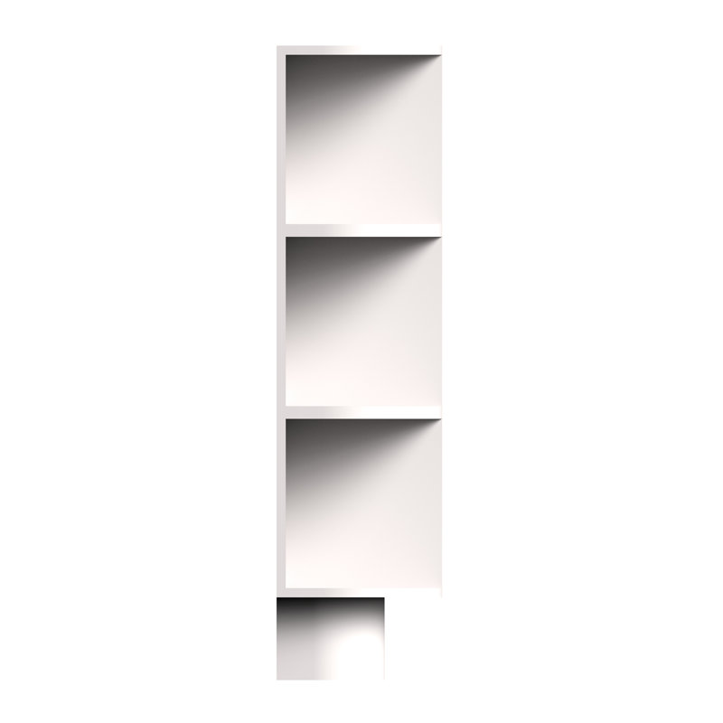 Tablette de bout d'armoire ouverte pour cuisine spécialisée l 9 po x P 24 po x H 34,5 po prête à assembler