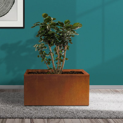 Pot à fleurs en ciment