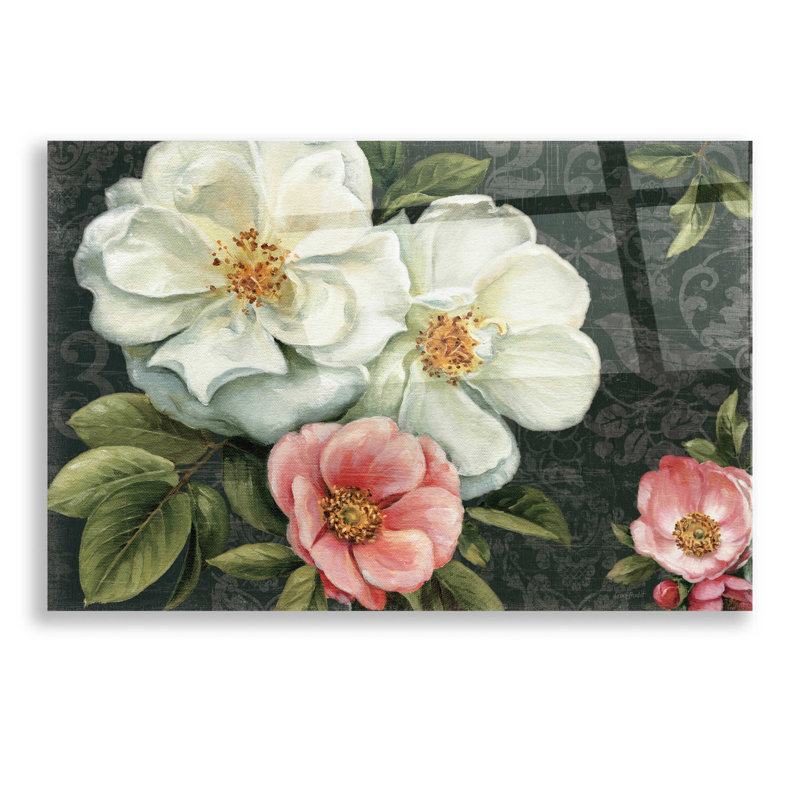 «Floral Damask I» par Lisa Audit, H 12 po x l 16 po x P 0,13 po