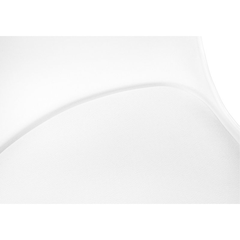 Chaise contemporaine ergonomique - aspect cuir blanc, hauteur de siège réglable, bureau moderne pivotant ergonomique pour ordinateur, base en métal