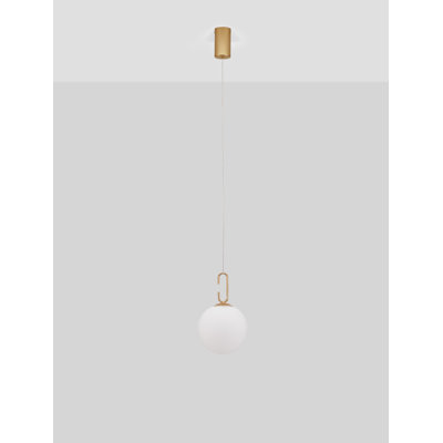 1 - Light Gold LED Sphere Pendant