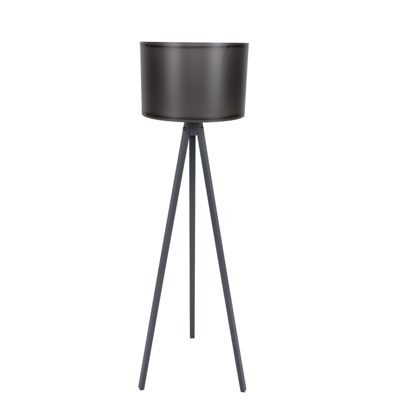 Kisa 57" Tripod Floor Lamp, Black, Gray