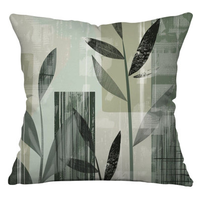 Coussin décoratif réversible en mélange de coton