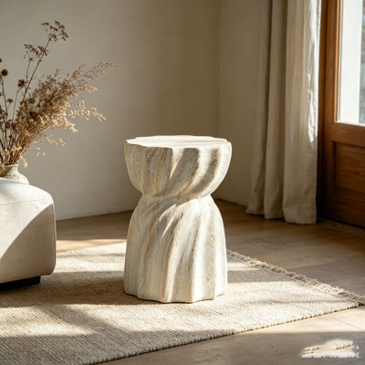 Cement Outdoor Patio End Tables