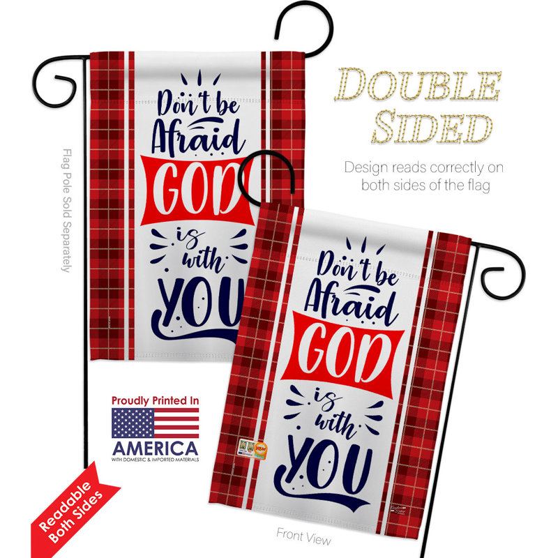 Double Sided 18.5'' H x 13'' W Polyester Flag Set