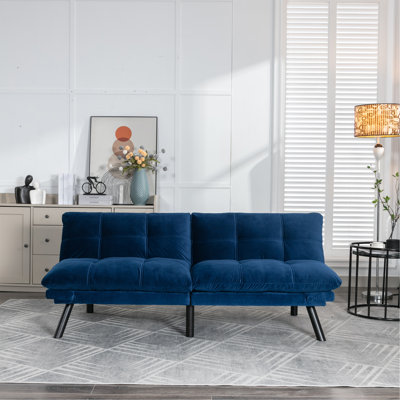 Convertible Folding Sofa Bed With Adjustable Armrest And Backrest, Ideal For Small Spaces And Modern Living.