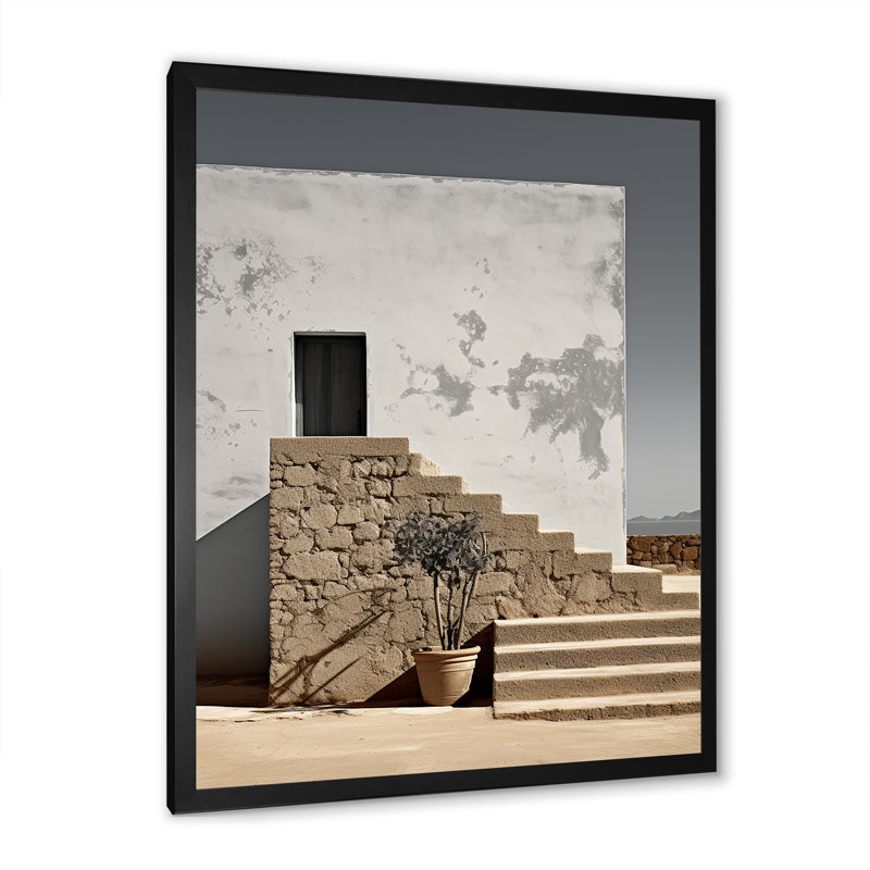 Monuments, minimalisme, photographie de paysage III, H 32 po x l 24 po x P 1 po, Cadre simple noir