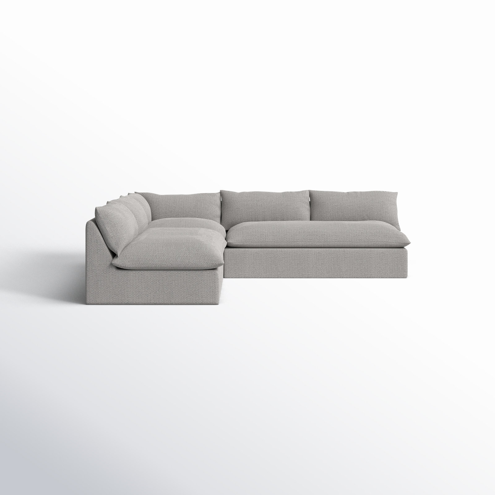 Inali 114" Patio Sectional, Gray
