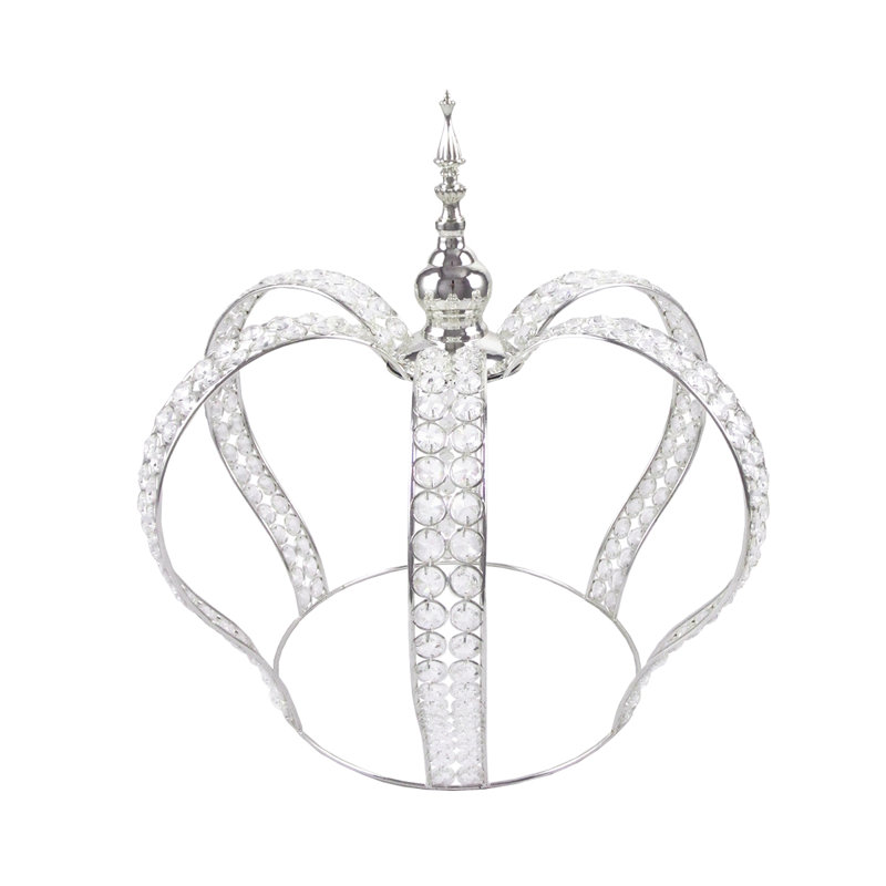 Centre de table Gafford Cuvier, Argent, H 17,75 po x l 18,25 po x P 18,25 po