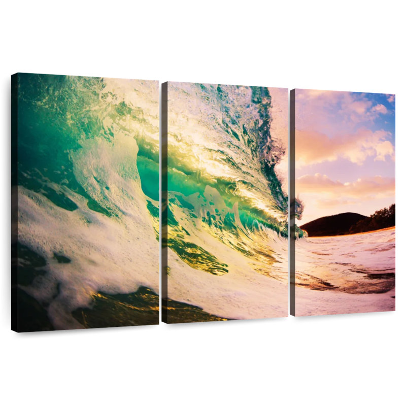 Gillard Retro Sunset Wave, 36" H x 57" W
