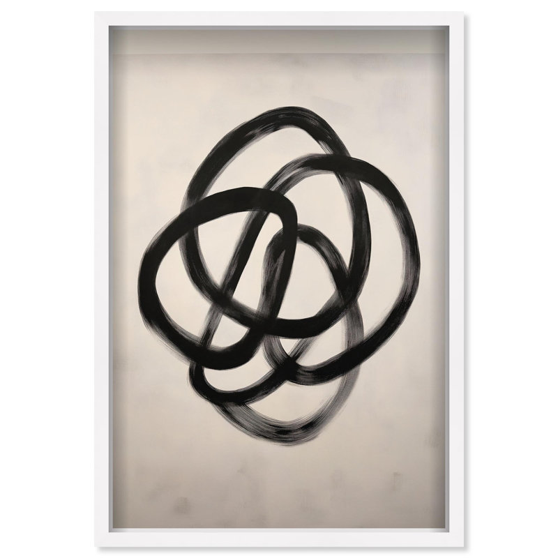Oliver Gal Urban Mirage IV Abstract - Luxury Shadowbox Framed Wall Art, 25.5" H x 17.5" W, White