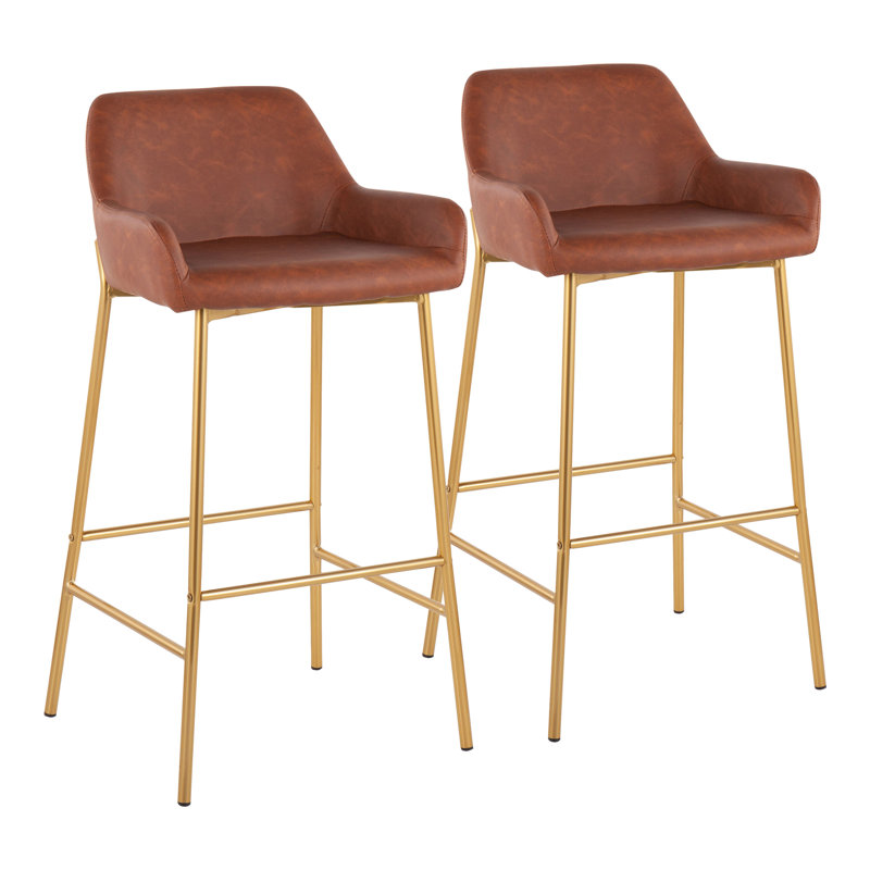 Tabouret de bar et de comptoir Cassiopeia, Noir, Chameau, Tabouret de bar (siège d'une hauteur de 30 po)