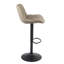 Tabouret de bar pivotant à hauteur réglable et tabouret de bar en cuir végétalien-510997636