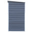 Remise de rangement d'extérieur en acier de 6 x 4 pi Shed-in-a-Box, gris anthracite galvanisé