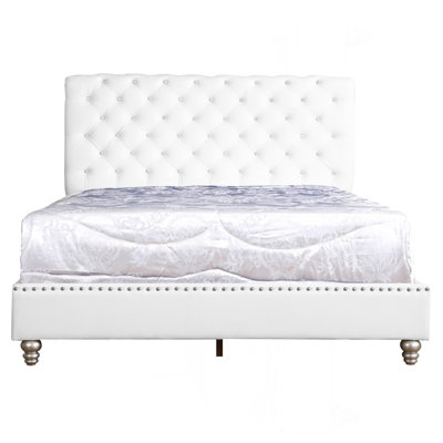 Lit double transitionnel blanc pour un confort élégant