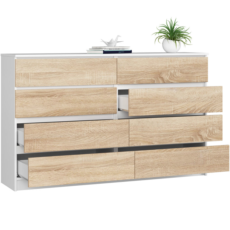 Solanus 160cm W 8 - Drawer Chest of Drawers