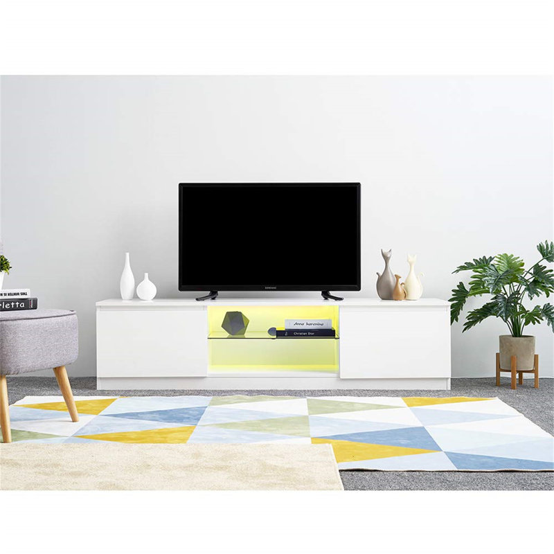 Hullinger Unfinished TV Stand for TVs up to 65", White