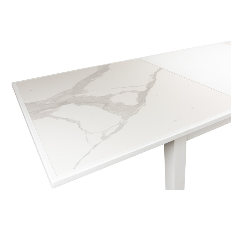 Butterfly Leaf Dining Table, Porcelain White, Cortina White