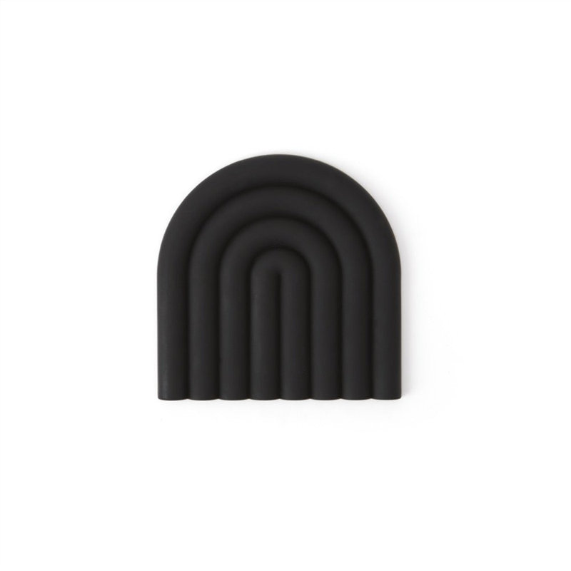 Rainbow Silicone Trivet, Black