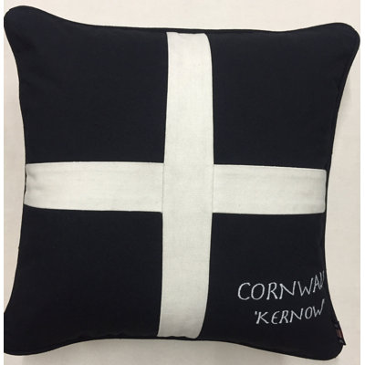 Barrows Black Square Cushion