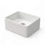 Évier de cuisine de style ferme en céramique blanche de 61 cm (24 pouces) avec tablier avant et installation sous plan