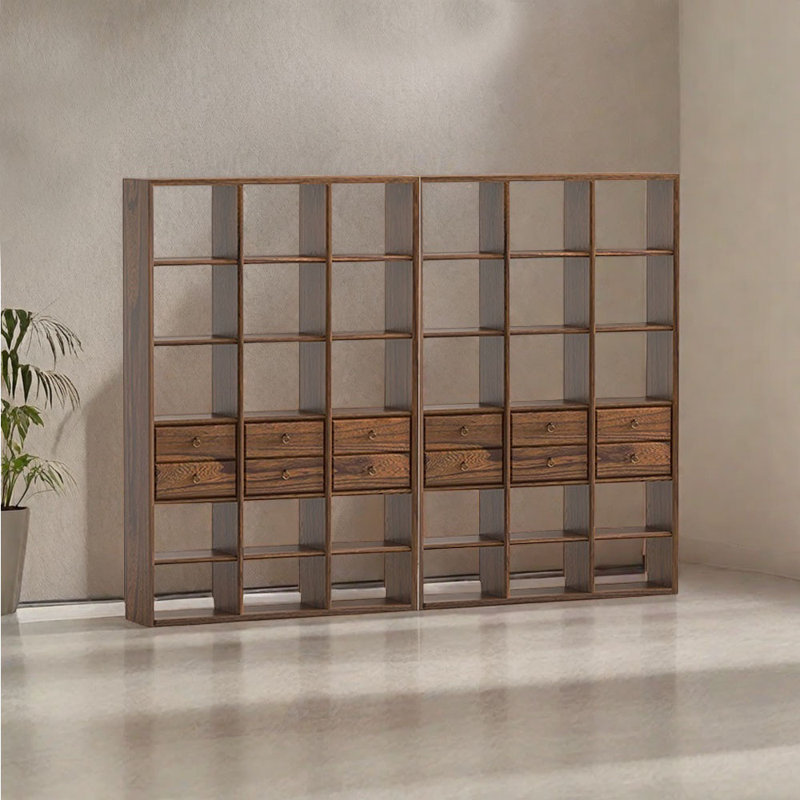 Allistir, (5 tablettes) H 78,74 po x l 52,56 po x P 11,81 po, Marron foncé