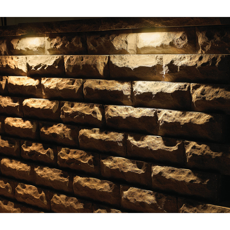 Nuvi 12V Medium LED Outdoor Deck Sconce in Vinyl Alloy, Bronze