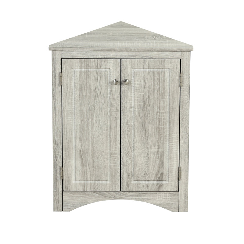 Armoire de rangement triangulaire avec tablettes réglables, finition chêne, planche autoportante de haute qualité, différentes couleurs pour la cuisine