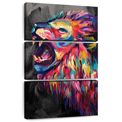 Roar du lion Brampt, couleur abstraite