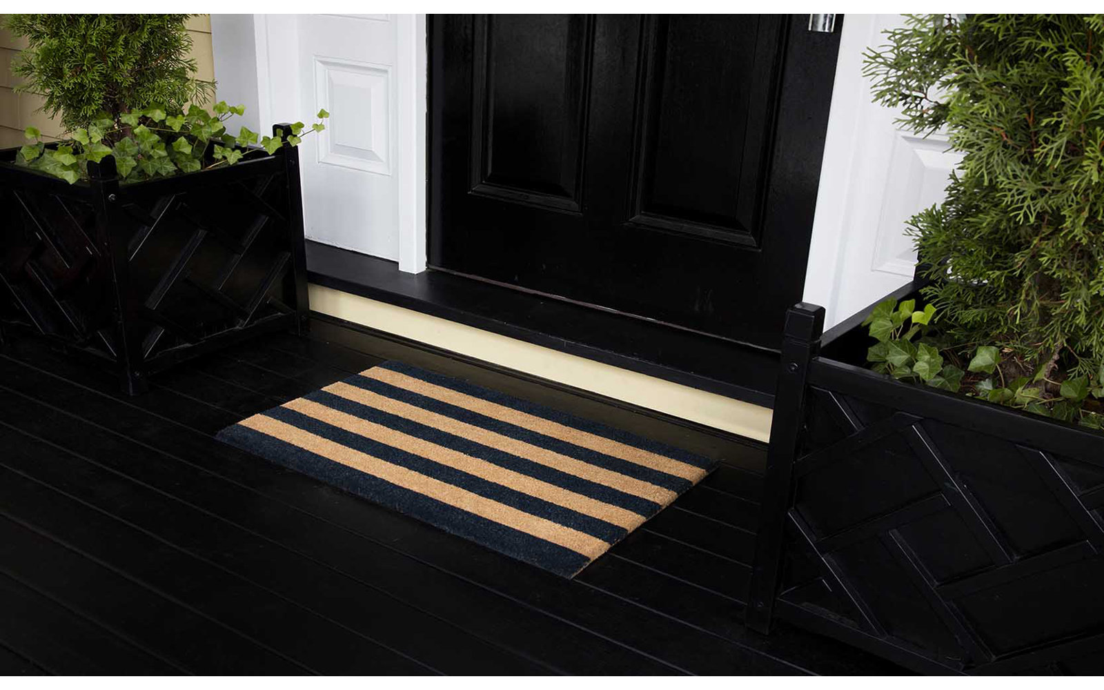 Park Non-Slip Striped Indoor/Outdoor Doormat