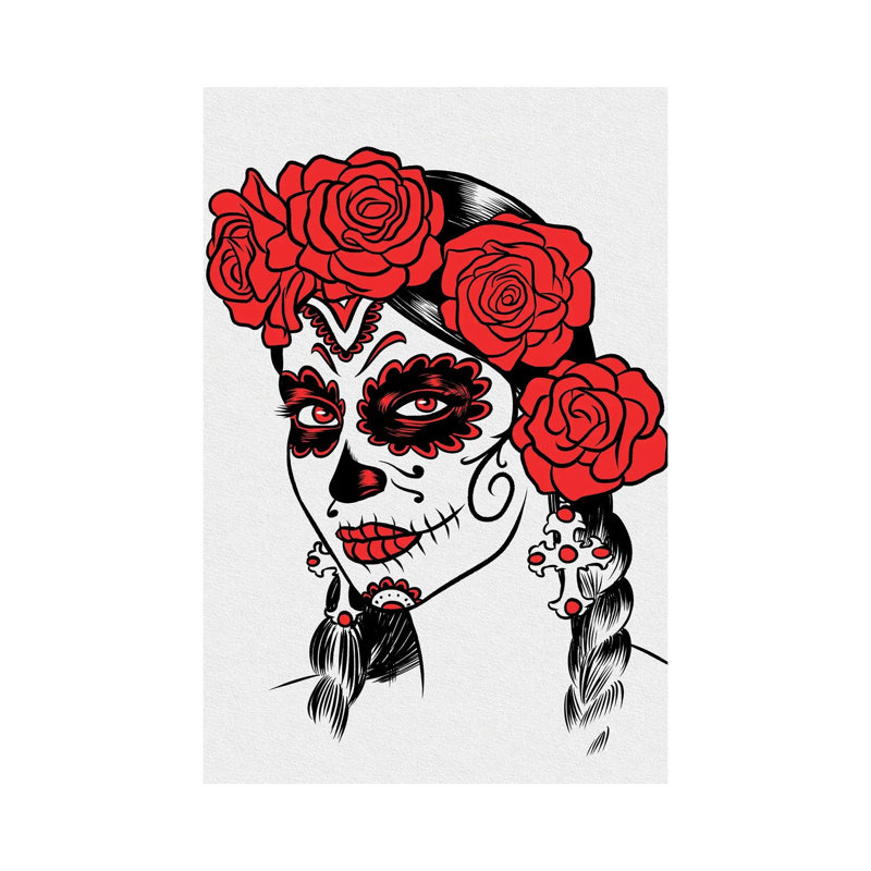 Mexican Girl Dead 1 Piece Wrapped Canvas Wall Art, 30.48cm H x 20.32cm W x 1.91cm D