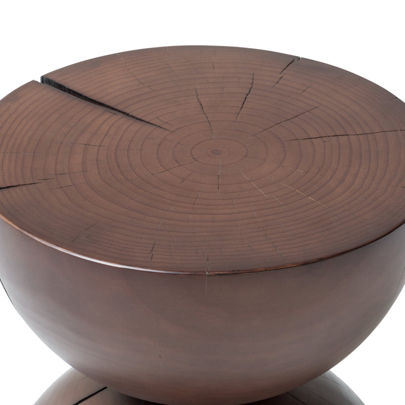 Aliza Solid Wood End Table, Black