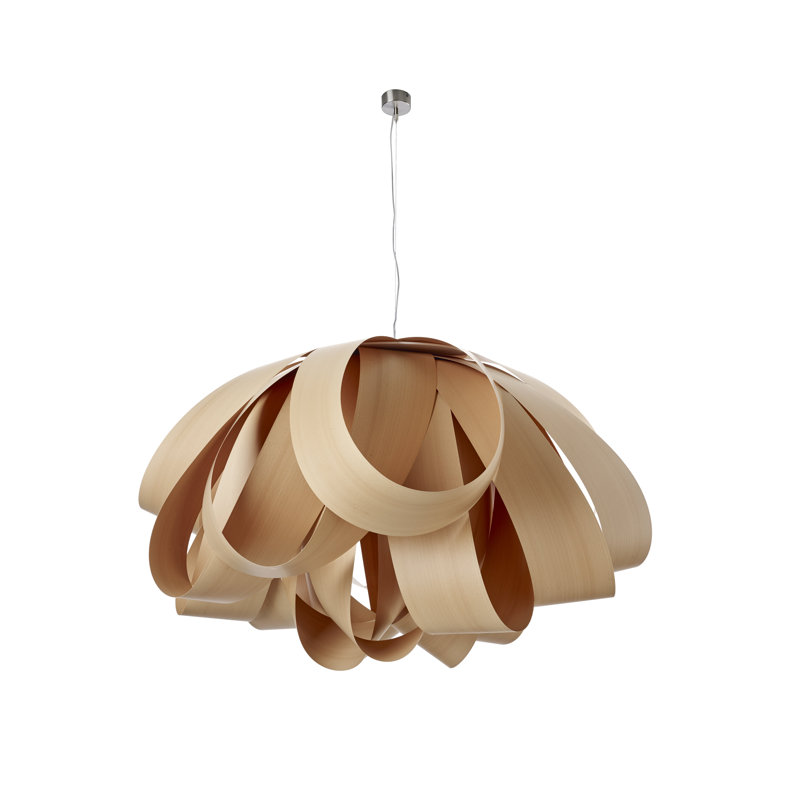 Agatha 1 - Light Pendant, Natural Beech, E26 Base, 14.6" H x 30" W x 30.7" D