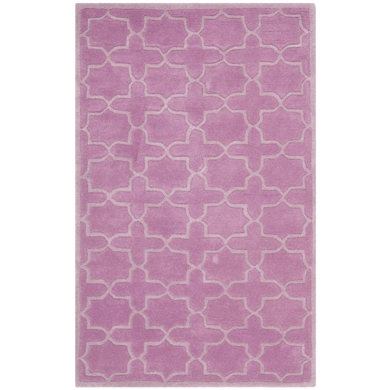 Carolene Hand Tufted Wool Geometric Rug, Rectangle 6' x 9'