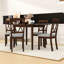 Ensemble de salle à manger à rallonge avec chaises rembourrées-619025996