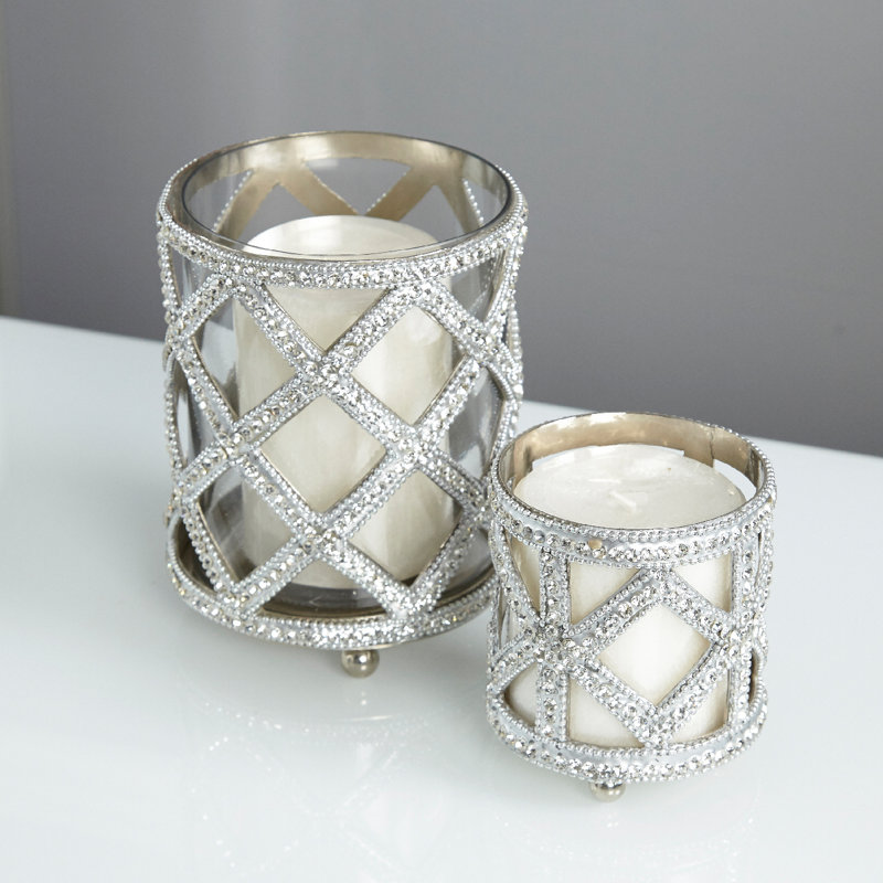 Tabletop Tealight Holder, 10cm H x 10cm W x 10cm D