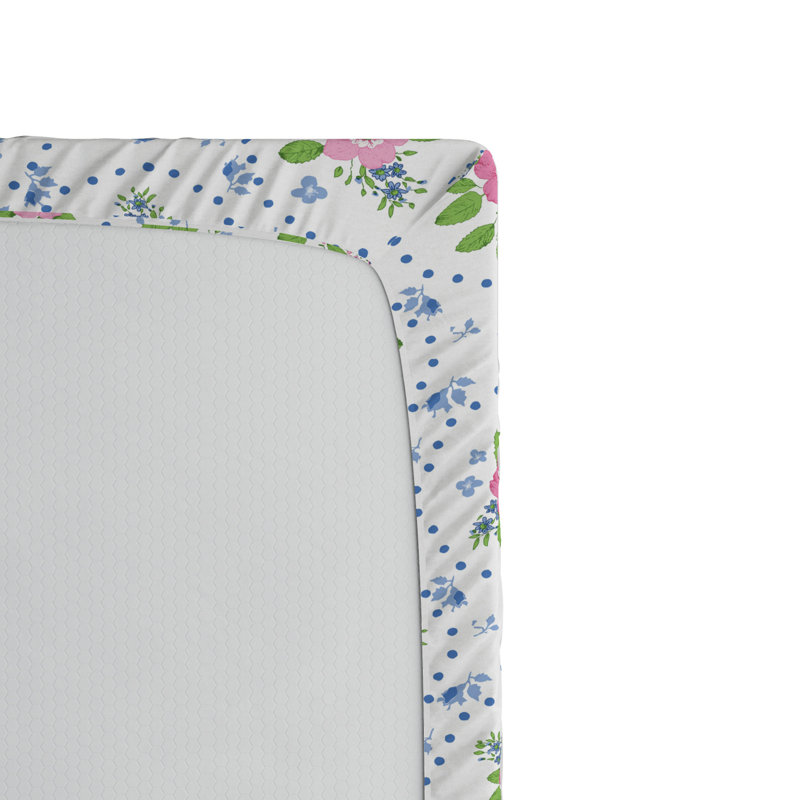 Microfiber Floral Fitted Sheet, Twin XL Fitted Sheet