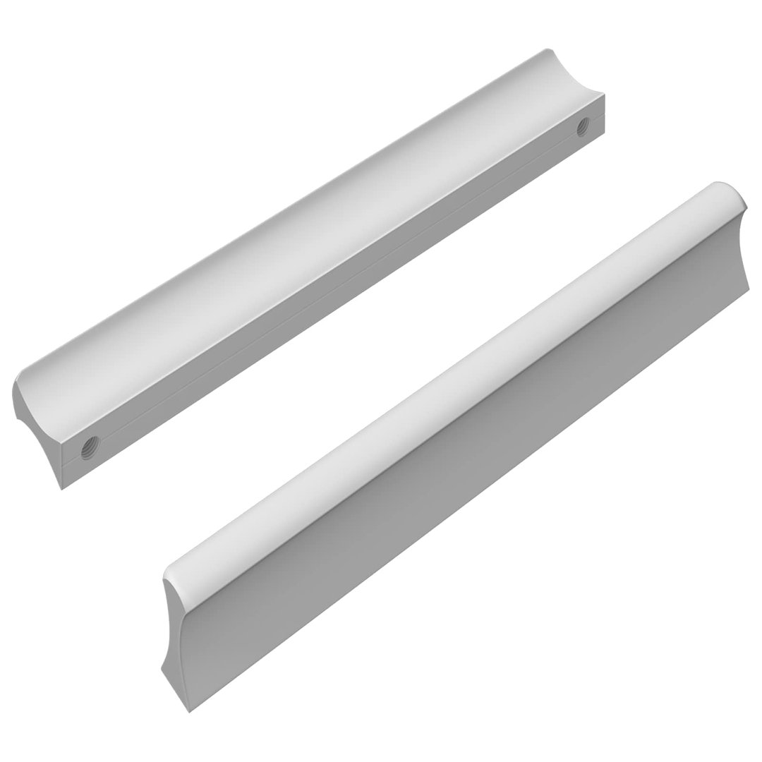 Vidaxl Handle Plain Silver Aluminium Furniture Cabinet Hardware Drawer Pull