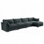 Luxueux canapé en chenille avec rangement intégré et design en forme de croissant pour une vie moderne et une utilisation efficace de l'espace-1841574309