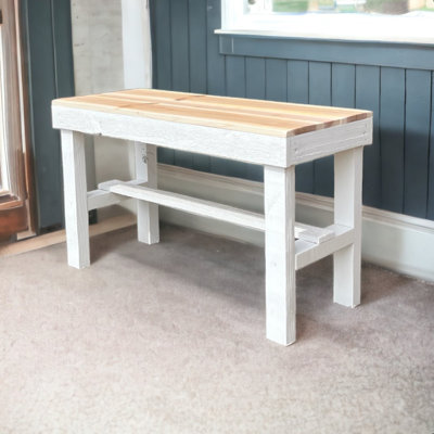 Banc de maison de campagne de style campagnard Janney