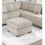 Causeuse modulaire rembourrée en velours côtelé 4 pièces Living Room-1483932415
