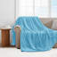 Reversible Faux Fur Mink Fleece Blanket Throw - Ultra Soft Plush Luxury Sofa & Bed Throw, Warm Light-1021256505-1021256510