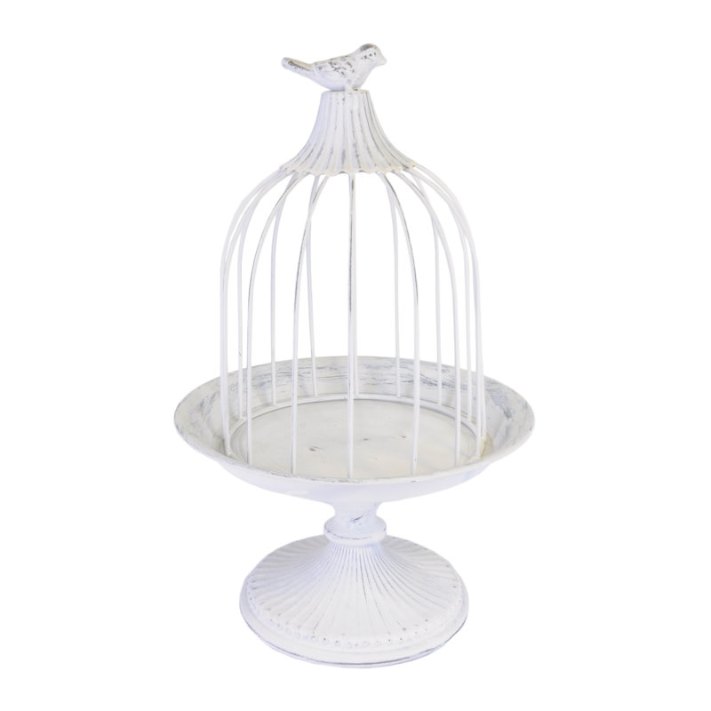 35cm Steel Cake Plate in Antique White