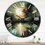Horloge murale Mysterious Misty Sunset Over Teal Lake VI-93379891