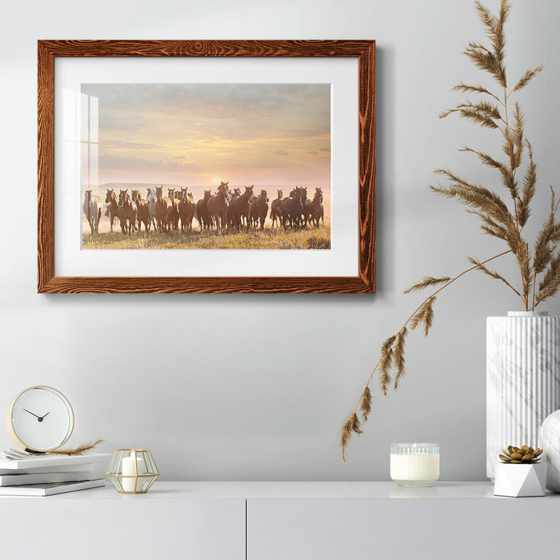 «Horse Motion I», impression sur papier, Érable, H 18 po x l 26 po x P 1,5 po