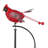 56"H Metal Rocking Cardinal Stake for Garden, Patio & Lawn