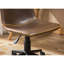 Fauteuil pneumatique pivotant à 360 degrés Antique Brown - Revêtement en similicuir, siège confortable, structure en acier noir mat-2135733662