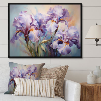 Rose, mauve, iris, impression romantique VI